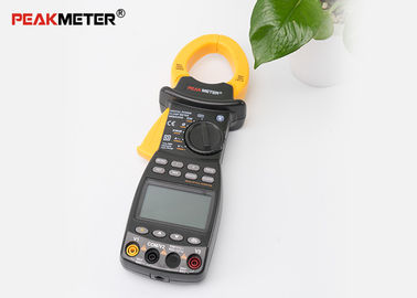 Multimètre électrique noir de mètre de bride de puissance de Digital avec la basse indication de batterie à C.A. RMS