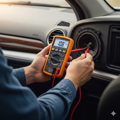 Multimètre numérique portable DC9V avec pile 6F22 pour des mesures précises, fonction de maintien de la valeur maximale incluse